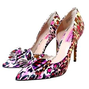 BETSEY JOHNSON: Prince D'orsay Pumps Pink & Purple Evening Stilettos